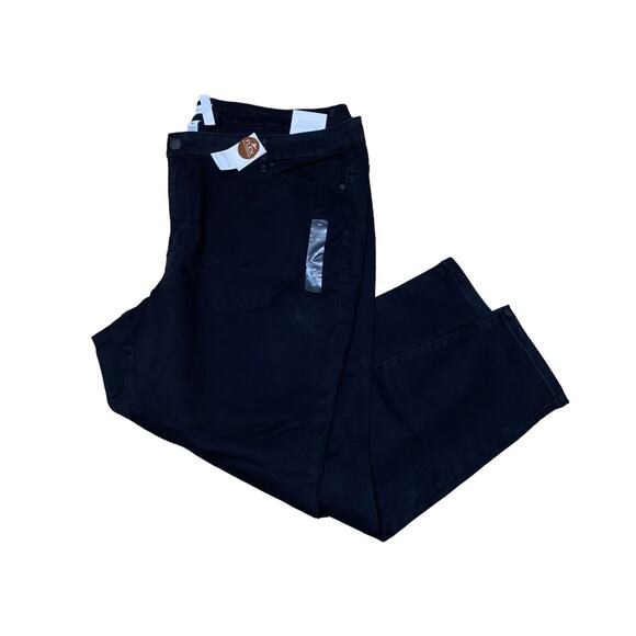 Lane Bryant Super Stretch Signature Fit Skinny Black Mid Rise Jeans Plus Size 28 - Picture 8 of 16